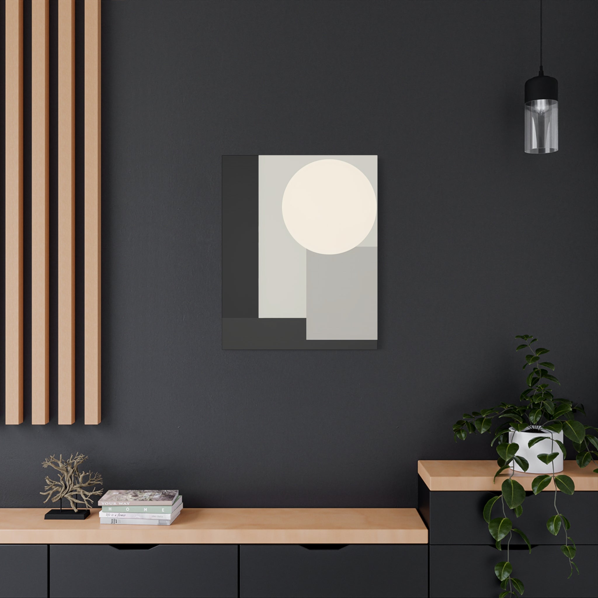 Monochrome Geometric 01 – Canvas (Standard)
