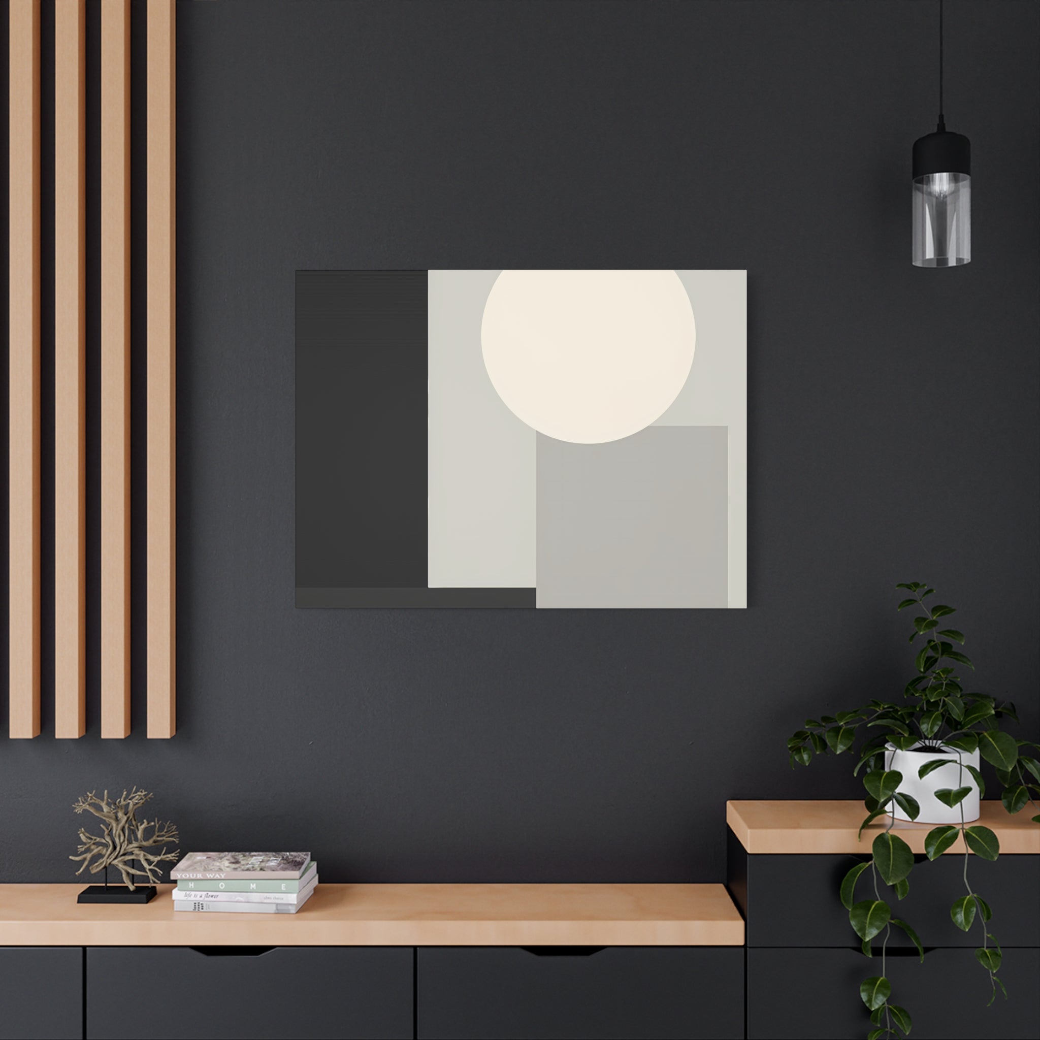 Monochrome Geometric 01 – Canvas (Standard)