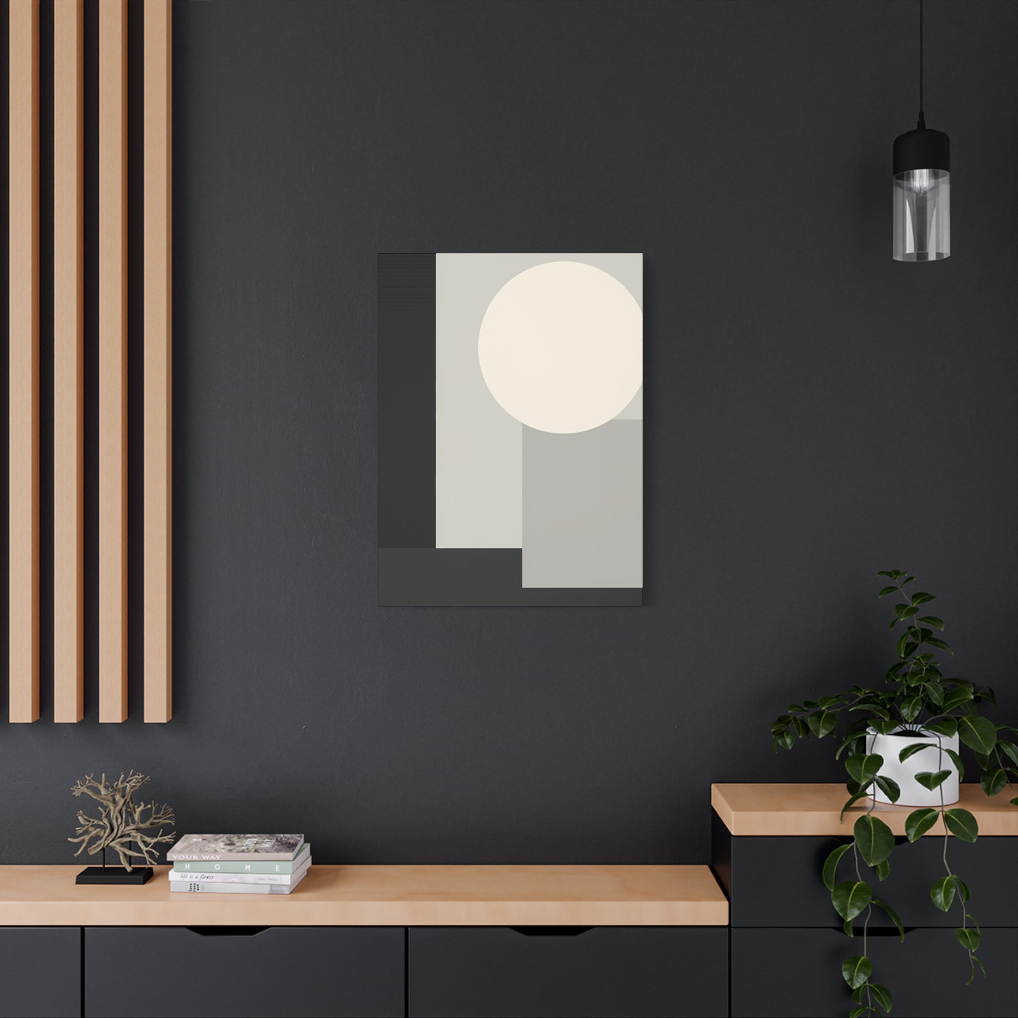 Monochrome Geometric 01 – Canvas (Standard)