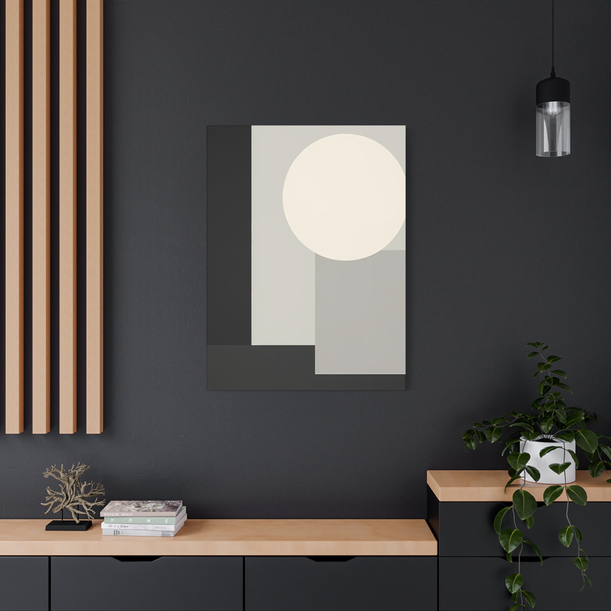 Monochrome Geometric 01 – Canvas (Standard)