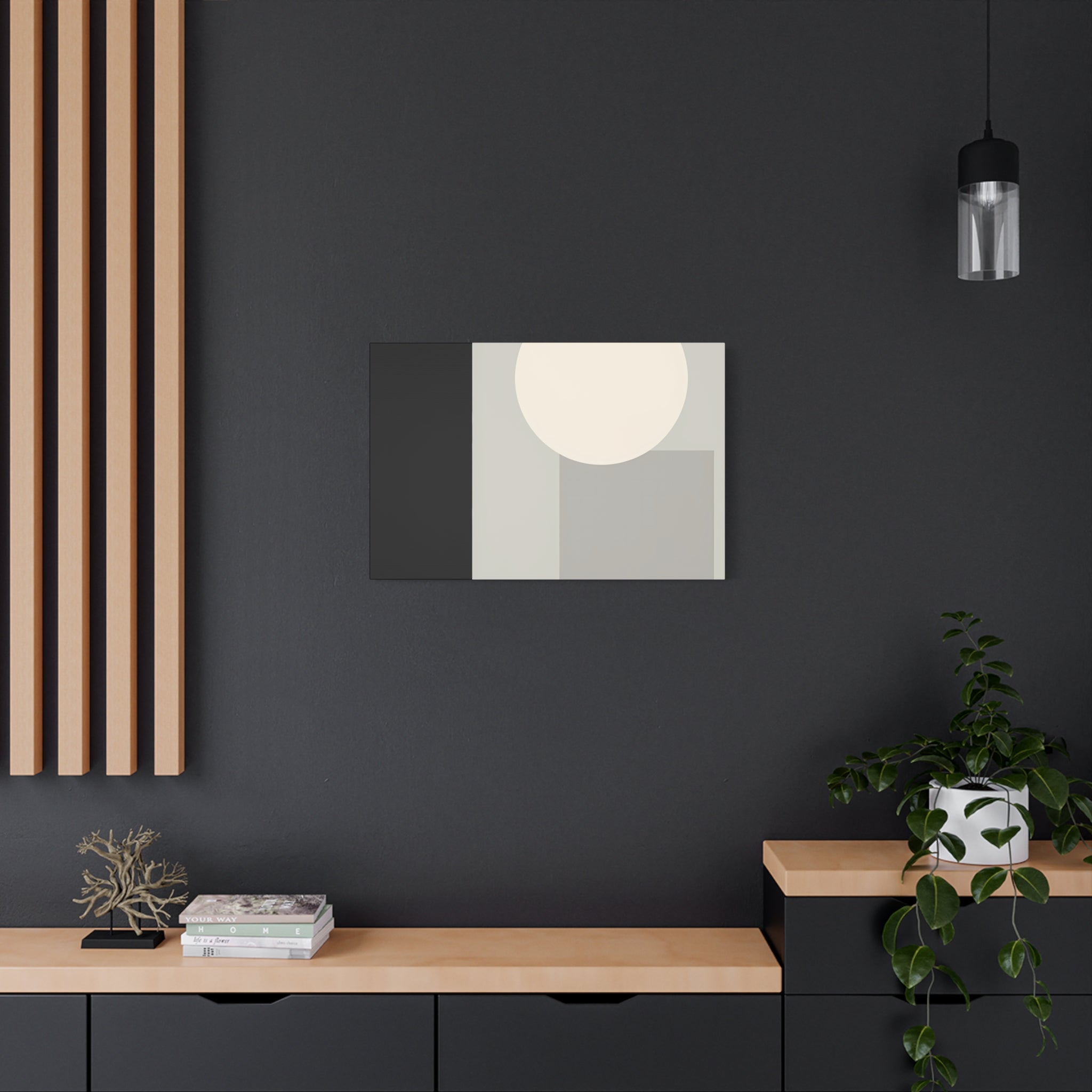 Monochrome Geometric 01 – Canvas (Standard)