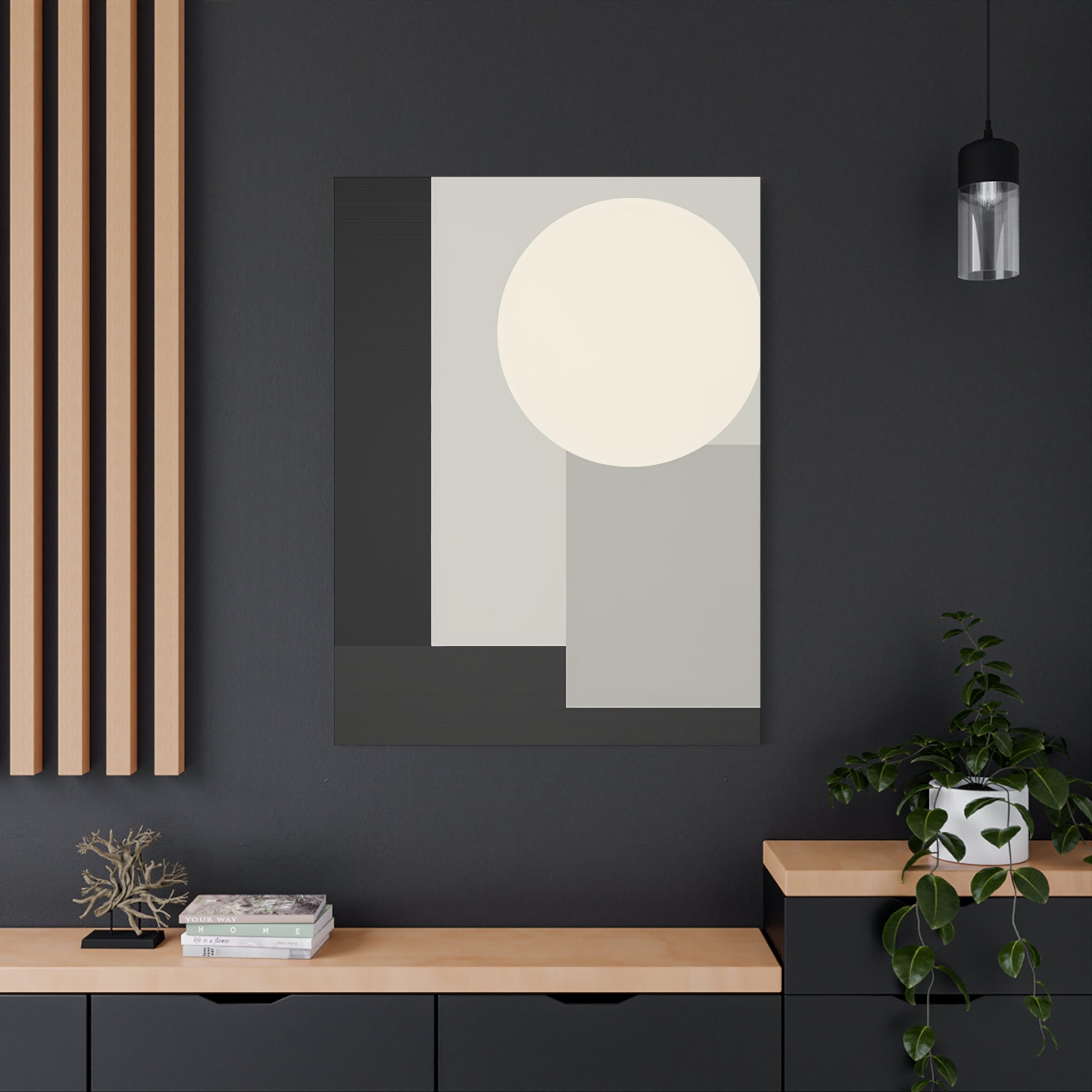 Monochrome Geometric 01 – Canvas (Standard)