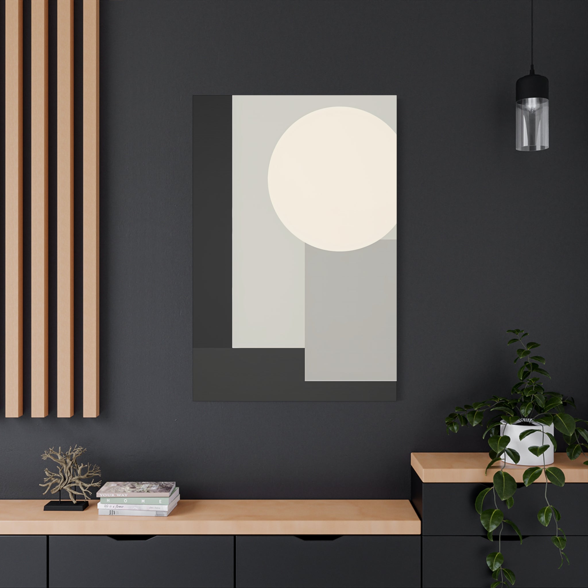 Monochrome Geometric 01 – Canvas (Standard)