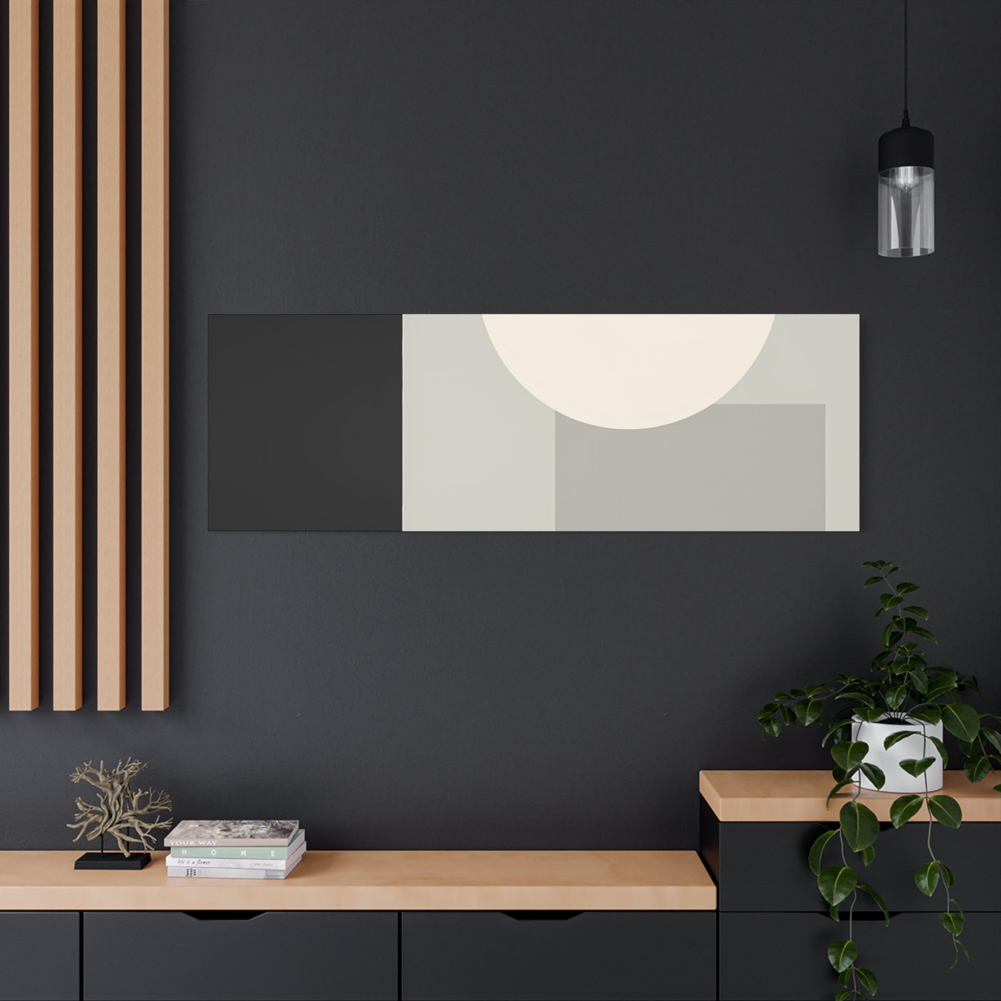 Monochrome Geometric 01 – Canvas (Standard)