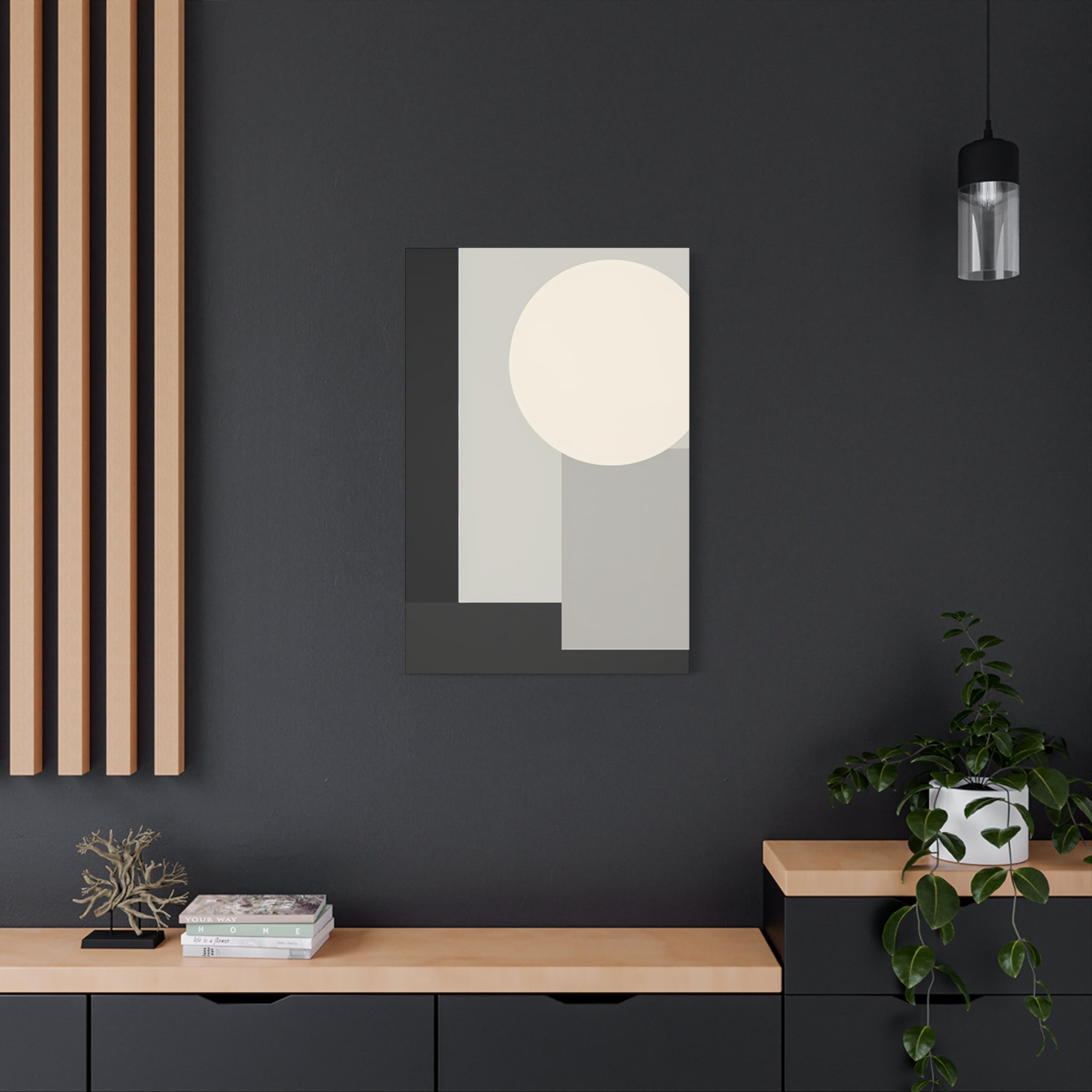 Monochrome Geometric 01 – Canvas (Standard)