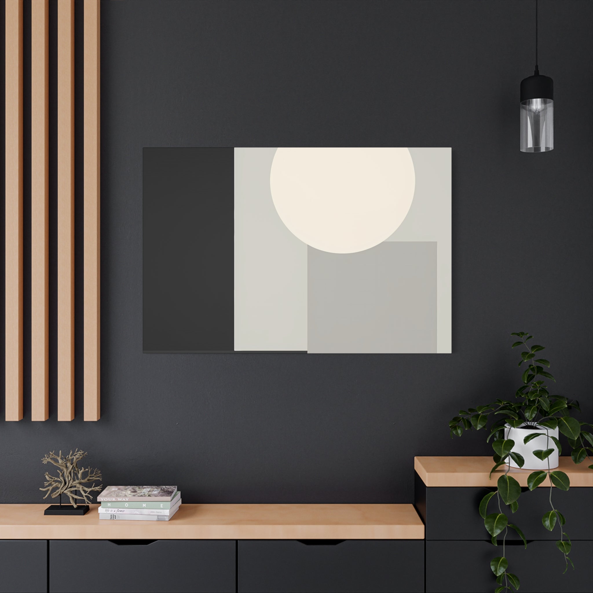Monochrome Geometric 01 – Canvas (Standard)