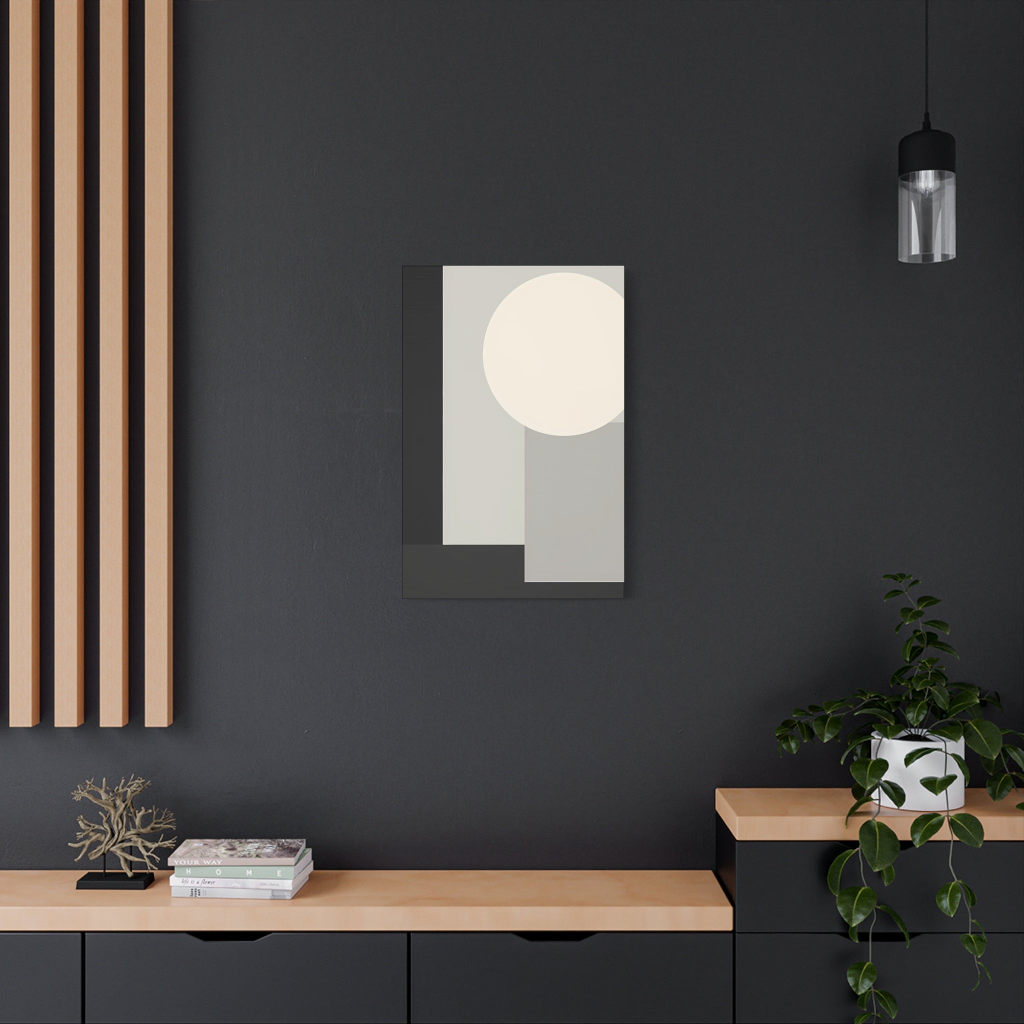 Monochrome Geometric 01 – Canvas (Standard)