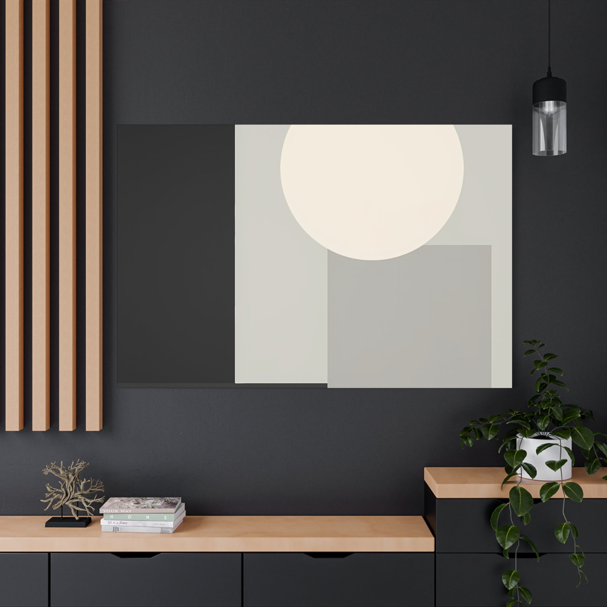 Monochrome Geometric 01 – Canvas (Standard)