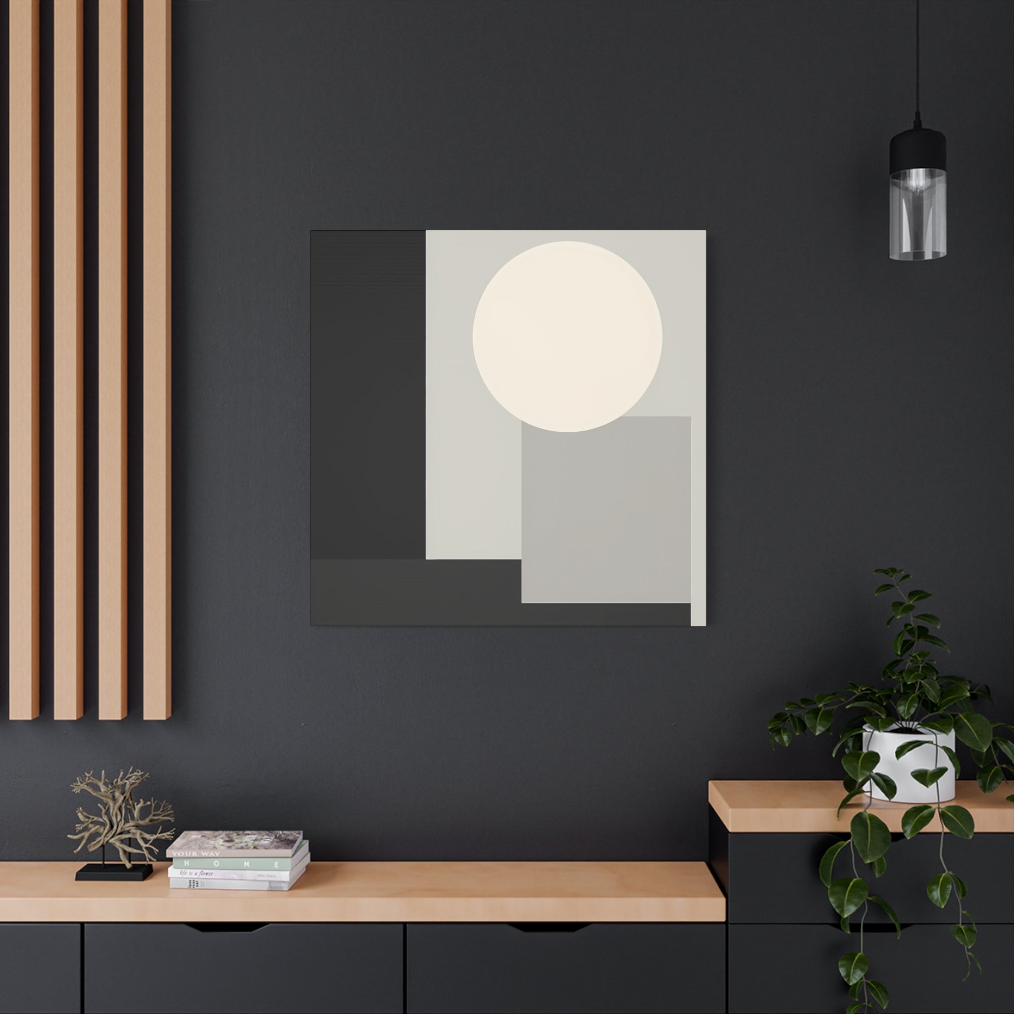 Monochrome Geometric 01 – Canvas (Standard)