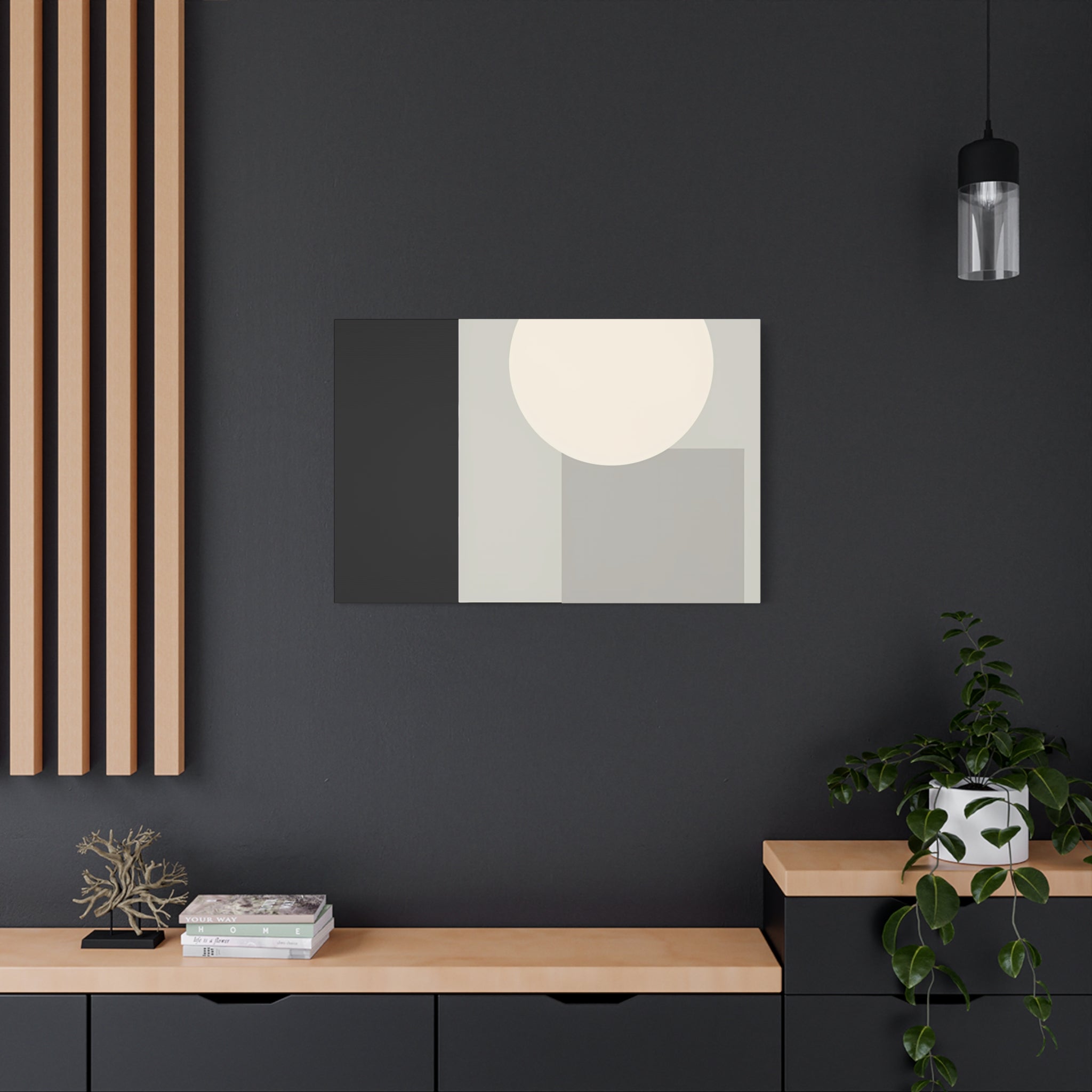 Monochrome Geometric 01 – Canvas (Standard)