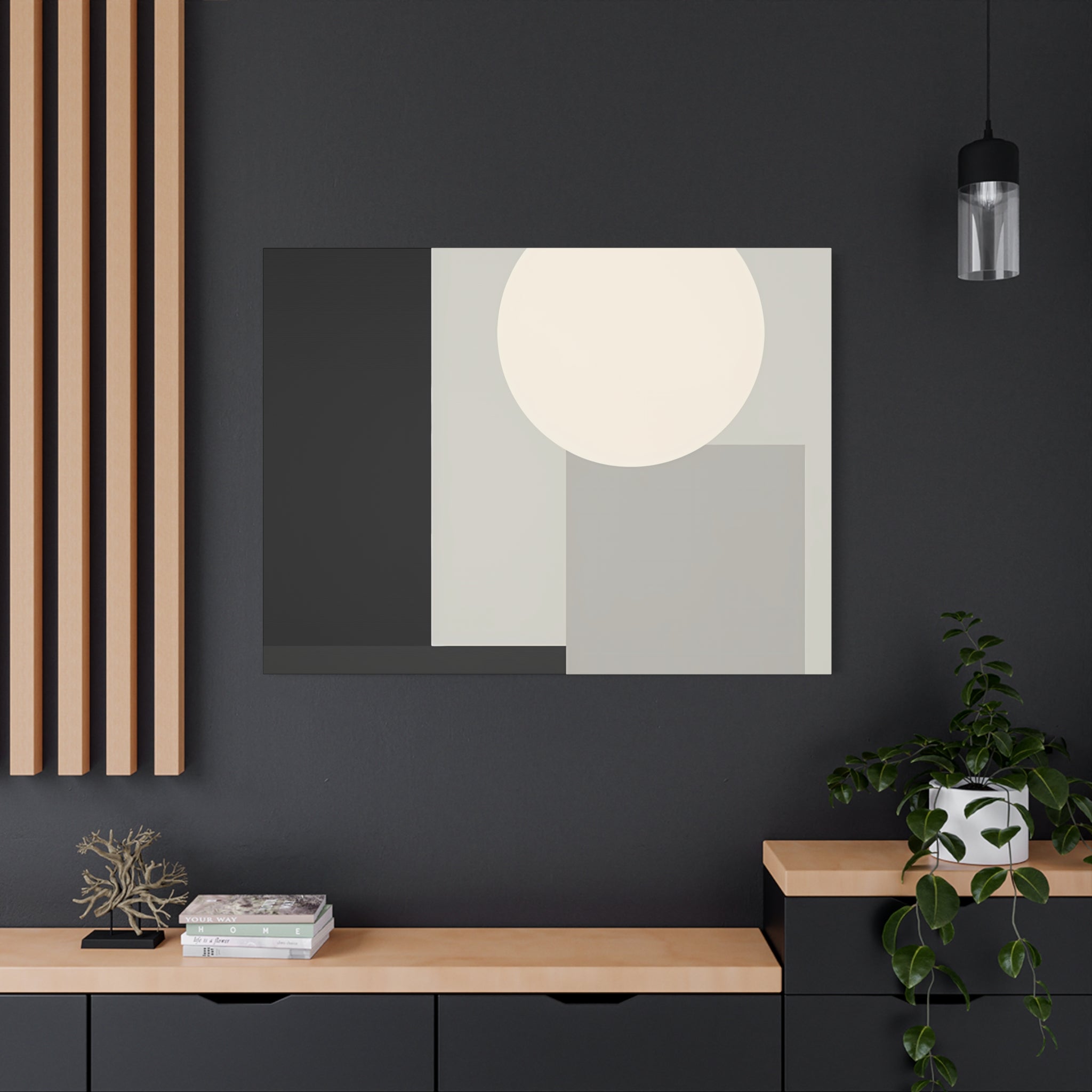 Monochrome Geometric 01 – Canvas (Standard)