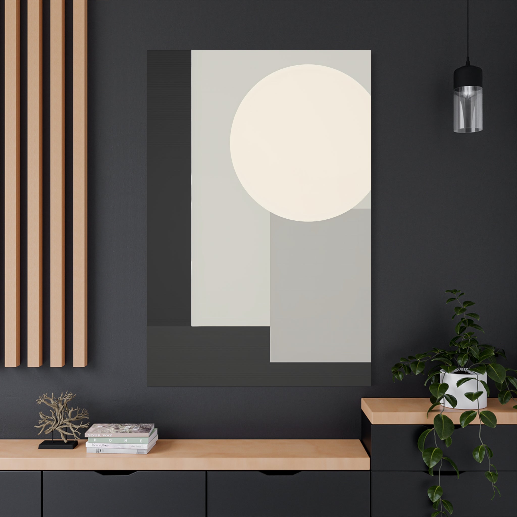 Monochrome Geometric 01 – Canvas (Standard)