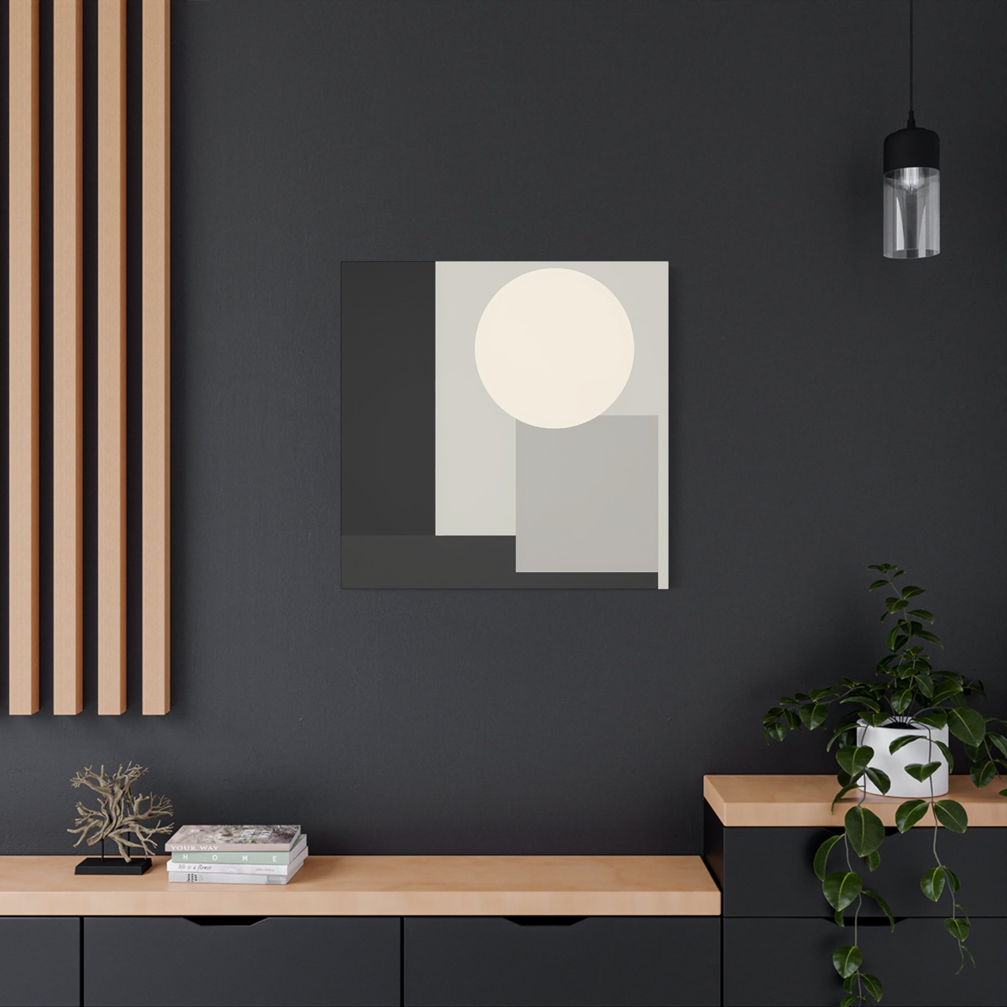 Monochrome Geometric 01 – Canvas (Standard)