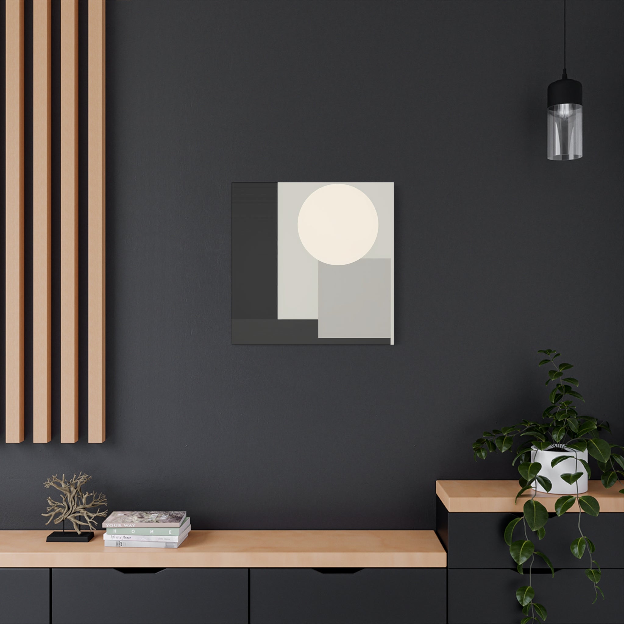 Monochrome Geometric 01 – Canvas (Standard)