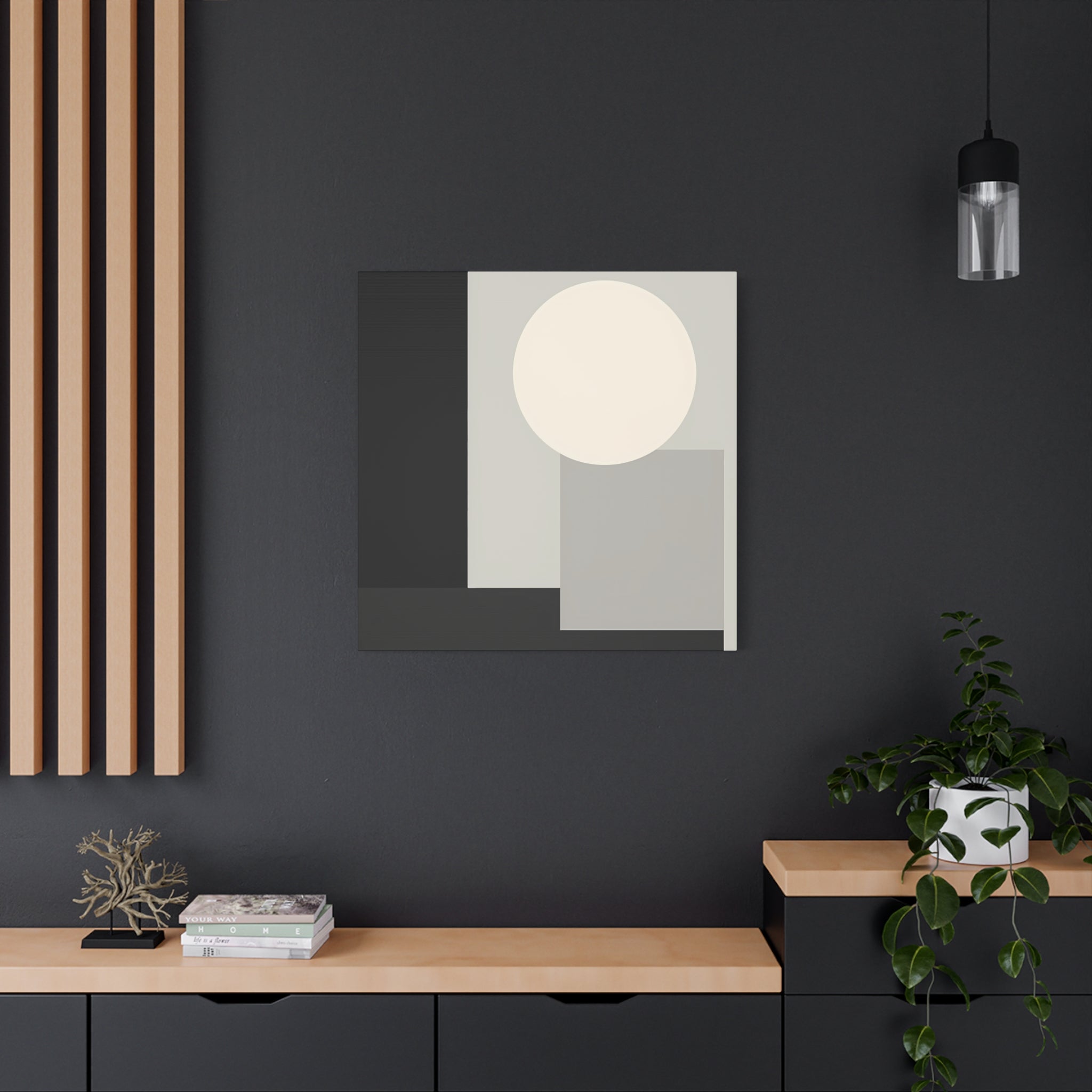 Monochrome Geometric 01 – Canvas (Standard)